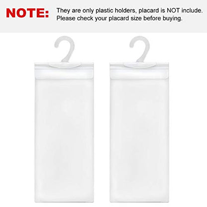 LotFancy Handicap Parking Placard Holder Cover, Disabled Parking Permit with Large Hanger for Autos, Pack of 4
