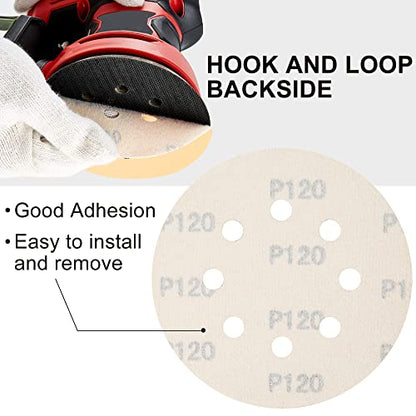 LotFancy Dustless Hook-and-Loop Sanding Disc Sander Paper