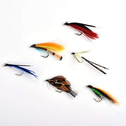 LotFancy Fishing Flies Assortment, 30 PCS Dry Flies Kit with Tackle Box, Nymph Flies, Wooly Bugger Flies, Streamers, Emergers, Caddis Fly Assortment for Trout Bass Salmon