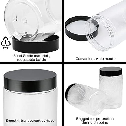 LotFancy plastic jars with lids