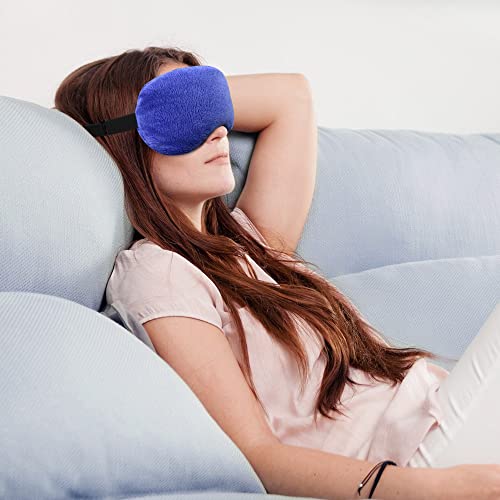 LotFancy Heated Eye Mask for Dry Eyes, Microwavable, Lavender Eye Compress Moist Heat, Cooling Eye Mask for Sleeping, Hot Cold Therapy for Stye, Puffy, Migraine, Fatigue Relief