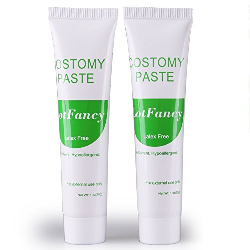 Ostomy Paste for Stoma Colostomy Ileostomy Skin Barriers by LotFancy, 1-OZ Tube, Pack of 2