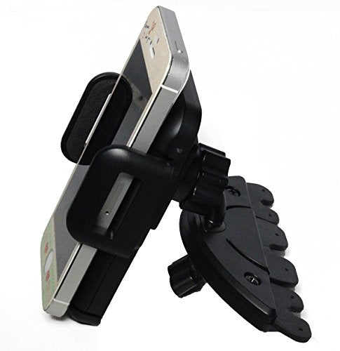 LotFancy Cell Phone Holder, Mobile Phone Car Mount, Universal CD Slot Cradle for iPhone Xs Max XR X 8 7 7Plus 6 6Plus 5S 5 5C Samsung Galaxy S7 Edge 6S 5 Smartphones GPS