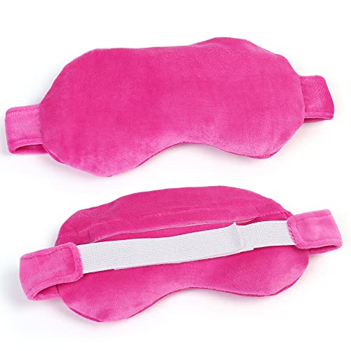 MEDLOT Eye Mask for Dry Eyes, Eye Compress Moist Heat Therapy, Hot Cold Pad for Styes, Puffy Eyes, Microwavable, Weighted Silicone Beads Eye Pillow with Adjustable Strap