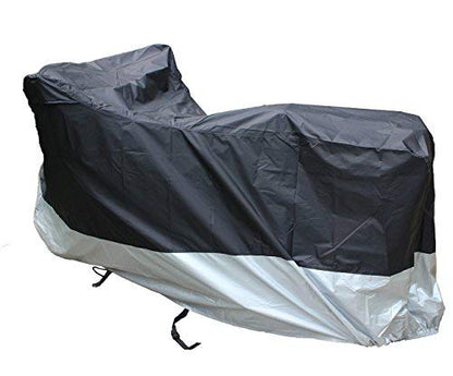 LotFancy Waterproof Motorcycle Cover, Lightweight Outdoor Protection from Rain UV Snow Dust Wind Proof Fits up to 89-Inch Scooter Bike, Motors, Dirt Bike and Road Bike, Choppers and Cruisers