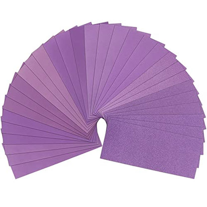 LotFancy 60 to 2000 Grit Sandpaper Assortment, 30PCS 9 x 3.6” White Fused Alumina Wet Dry Sanding Sheets, for Automotive Metal Sanding Polishing, Wood Finishing, Purple