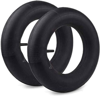 LotFancy 4.80/4.00-8" Inner Tubes for Hand Trucks, Dolly, Lawn Mowers, Snow Blowers, Wheelbarrows, Generators and More, Straight Valve, 2Pcs Tube for 4.80 4.00-8/480/400-8 Wheel