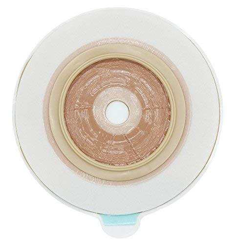 LotFancy Adhesive Stoma Skin Barriers for Two-Piece System Colostomy Bag - Ostomy Wafer Supply for Ileostomy Stoma Care, Cut-to-Fit, Pack of 10