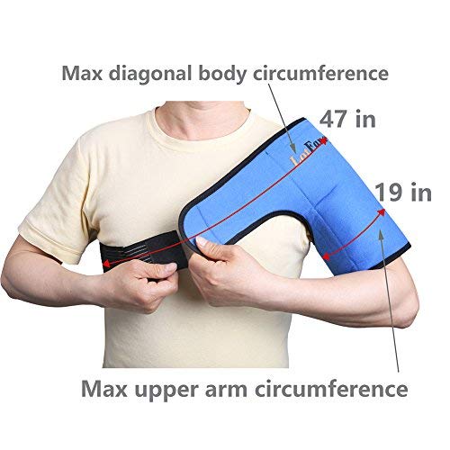 Shoulder Ice Pack Wrap by LotFancy - Ideal Hot Cold Therapy for Injuries/Sprains Sore/Muscle and Joint Pain