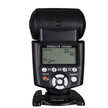 YONGNUO YN-500EX TTL Flash Speedlite Speedlight with HSS 1/8000 for Canon ST-E2 5DIII 7D 60D 600D 650D 5DII 5DIII 50D 40D 30D 20D 550D 1000D 1100D 300D 350D 400D 450D 500D