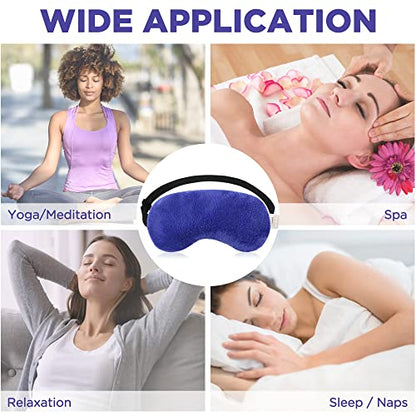 LotFancy Heated Eye Mask for Dry Eyes, Microwavable, Lavender Eye Compress Moist Heat, Cooling Eye Mask for Sleeping, Hot Cold Therapy for Stye, Puffy, Migraine, Fatigue Relief