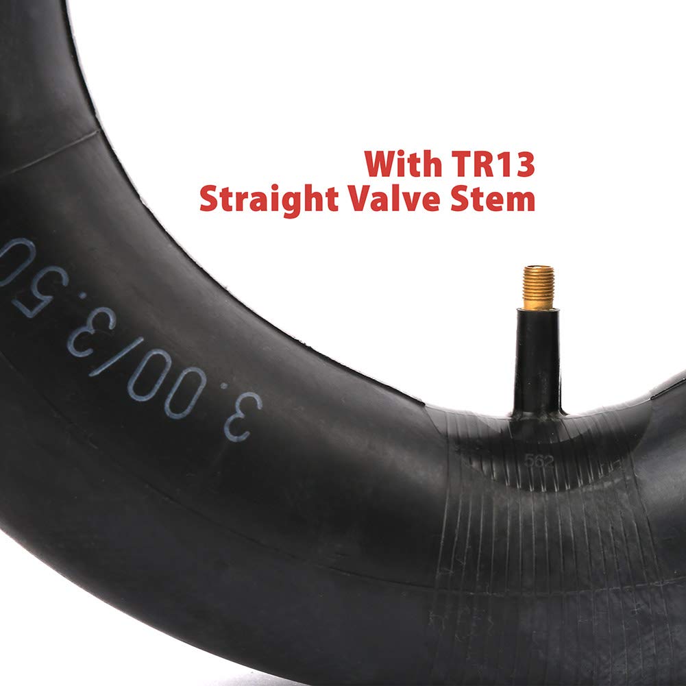 3.00/3.50-8 Inner Tube (Pack of 2) for Wheelbarrow, Hand Truck, Lawn Mower, Yard Trailer, Dolly, Trolley, Wagon, Snow Blower, 3.25-8 4.00-8 Tire Tube Replacement, with TR-13 Straight Valve Stem