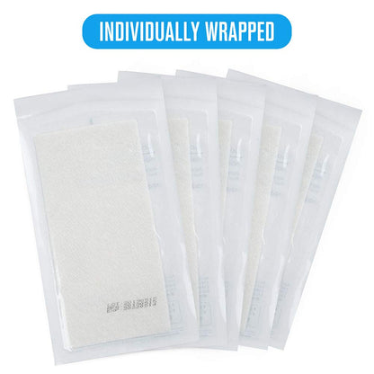 Calcium Alginate Wound Dressing Pads| 4” x 8” Patches, 5-Pack, Non-Stick Padding, Highly Absorbent & Comfortable| Flexible & Gentle on The Skin, Faster Healing