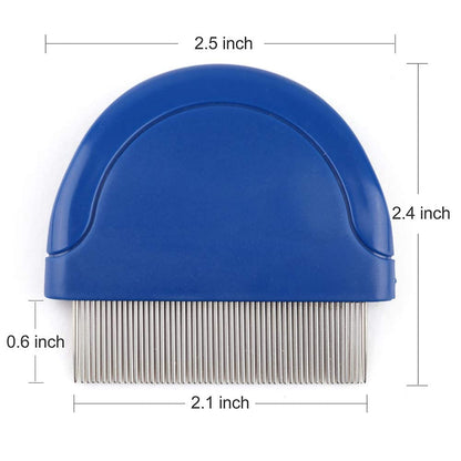 Prime Pets Flea Comb for Cat Dog, Pet Hair Removal Comb