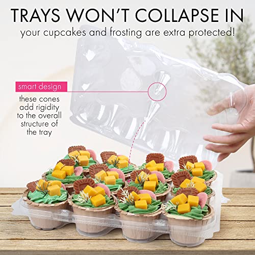 LotFancy Dozen Cupcake Containers