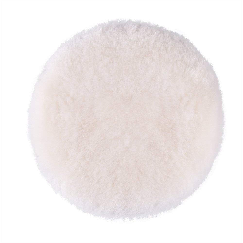 LotFancy Lambs Wool Hook and Loop Polishing Pad