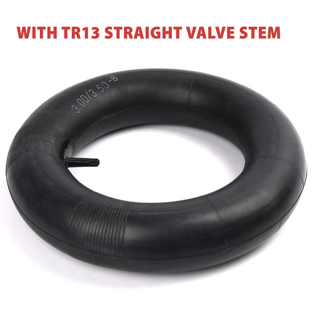 3.00/3.50-8 Inner Tube (Pack of 2) for Wheelbarrow, Hand Truck, Lawn Mower, Yard Trailer, Dolly, Trolley, Wagon, Snow Blower, 3.25-8 4.00-8 Tire Tube Replacement, with TR-13 Straight Valve Stem