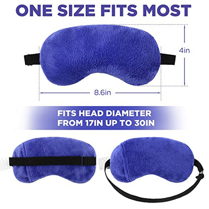 LotFancy Heated Eye Mask for Dry Eyes, Microwavable, Lavender Eye Compress Moist Heat, Cooling Eye Mask for Sleeping, Hot Cold Therapy for Stye, Puffy, Migraine, Fatigue Relief