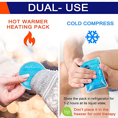 LotFancy Hand Warmer, Reusable Heat Pack, Click Activated, Instant Hot Cold Therapy Compress for Pain Relief