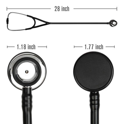 Cardiology Stethoscope, LotFancy Dual Head Stethoscope with Hard Case, Stainless Steel Chestpiece