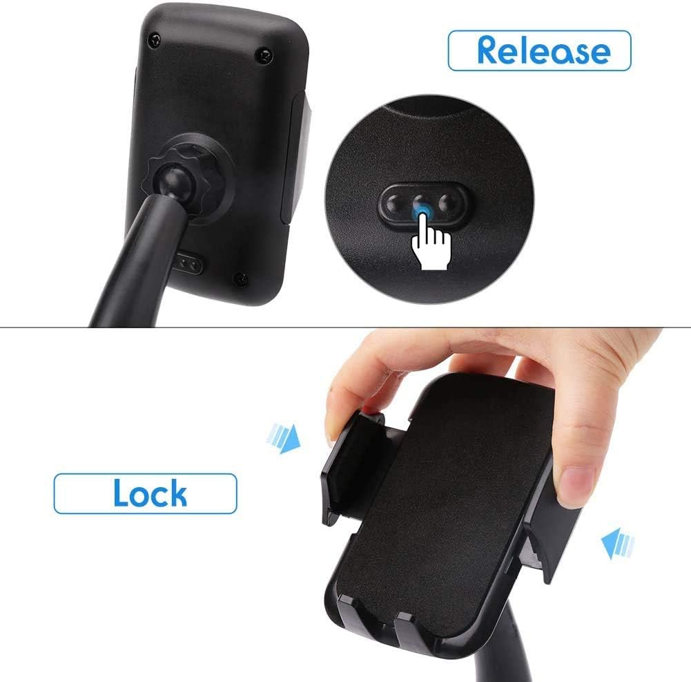 LotFancy Cell Phone Holder, Mobile Phone Car Mount, Windshield Dashboard Cradle for GPS iPhone Xs Max XR 8Plus 8 7 7Plus 6 6Plus 5S 5 5C Samsung Galaxy S8 S7 Edge 6S Smartphones