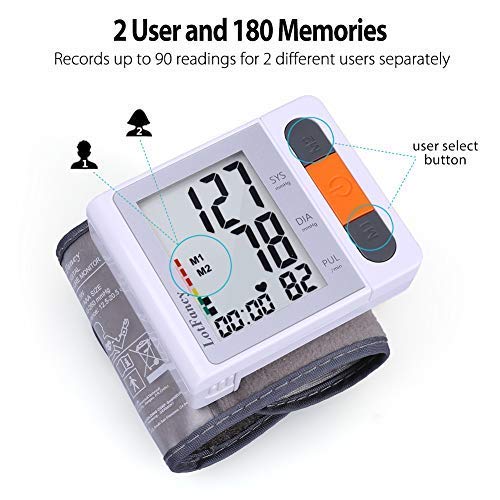 LotFancy Wrist Blood Pressure Monitor