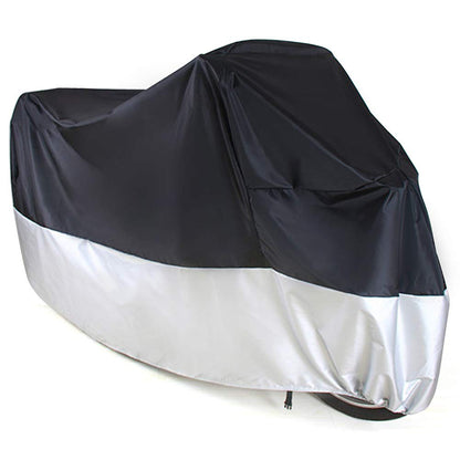 LotFancy Motorcycle Cover - All Weather Deluxe Waterproof Bike Tarp for Scooter Moped Cruiser etc.