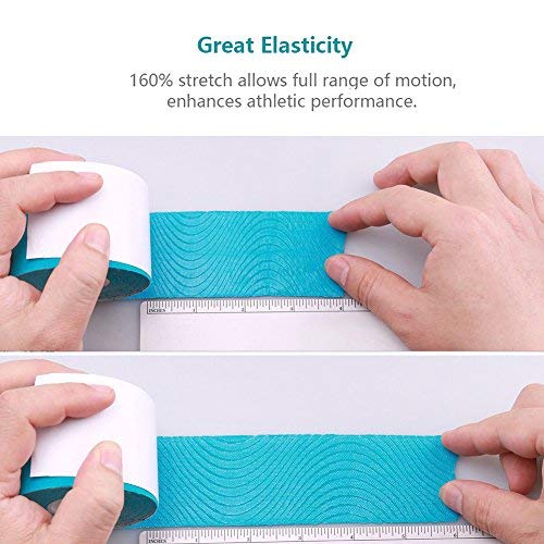 Kinesiology Tape - LotFancy Athletic Sports Tape for Knee Shoulder Elbow Ankle Muscle