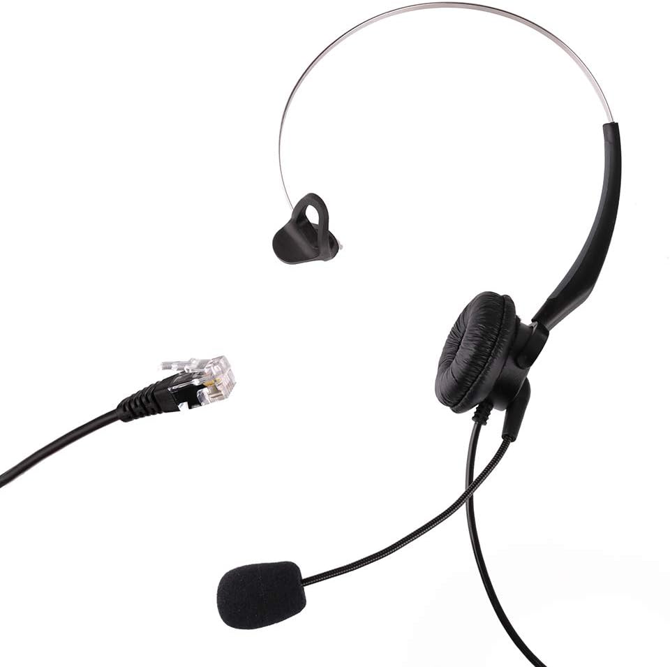LotFancy Telephone Headset with Microphone
