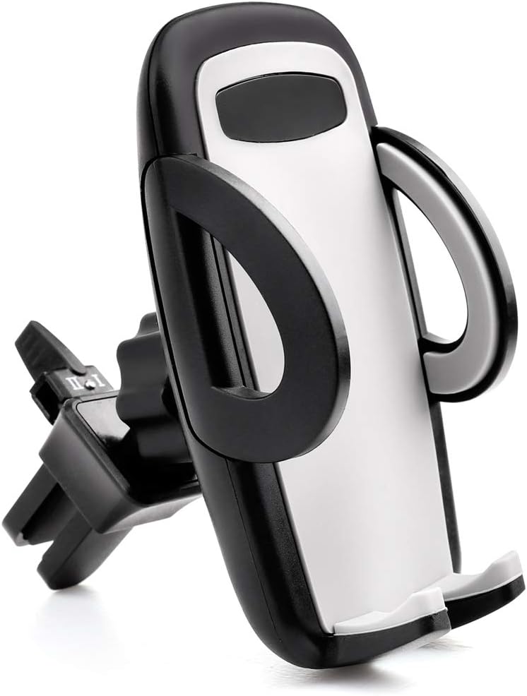 LotFancy Air Vent Car Phone Mount, Universal Cell Phone Holder with 360°Rotation, Mobile Phone Car Mount Cradle with One Touch Design Compatible with Phone 11 Pro Max/XR/XS Max/XS/X/8/8 Plus/7