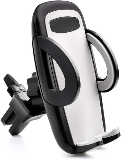 LotFancy Air Vent Car Phone Mount, Universal Cell Phone Holder with 360°Rotation, Mobile Phone Car Mount Cradle with One Touch Design Compatible with Phone 11 Pro Max/XR/XS Max/XS/X/8/8 Plus/7