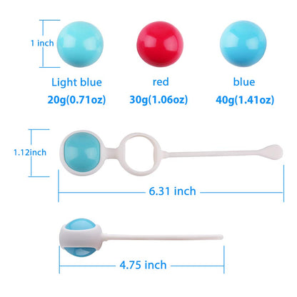 Kegel Balls for Women Tightening, Kegel Weights Exerciser for Beginners or Advanced, Ben Wa Balls Kit for Bladder Control Training, Pelvic Floor Exercises, Pregnancy Postpartum Recovery