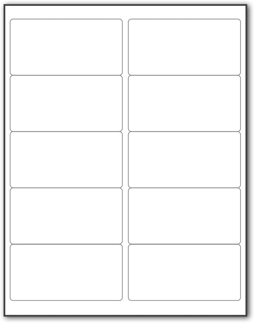 30-UP Address Mailing Shipping Labels by LotFancy - 1" X 2-5/8" 3000 Blank White Stick Labels for Laser/Ink Jet Printer