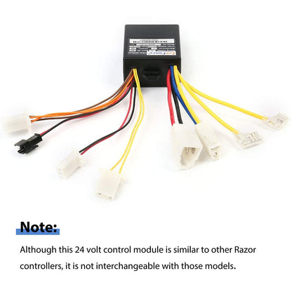 LotFancy 24V Controller for Razor E100 Glow (All Versions), 9 Connectors, Model Number: ZK2400-DP-LED