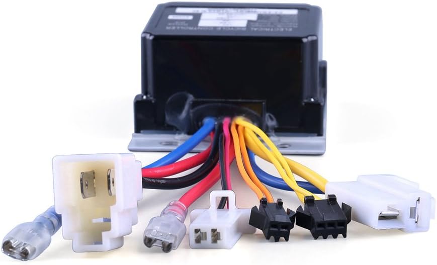 LotFancy 12V Controller for Razor Power Rider 360 Electric Tricycle, 7 Connectors, Replacement Part Number W20136401015, Model ZK1218D-Rohs