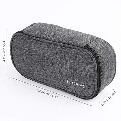 LotFancy Insulin Cooler Travel Case, Insulated Diabetic Medication Cooling Bag with 2 Ice Packs and Temperature Strip - Insulin Pens and Diabetic Supplies Organizer Kit