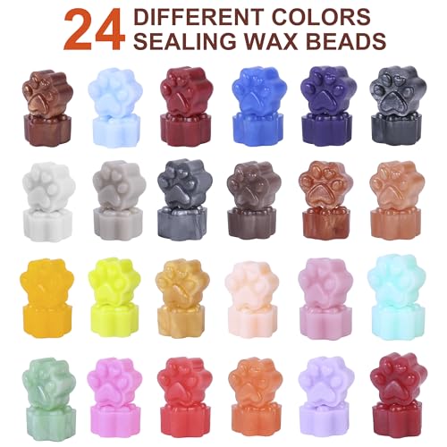 LotFancy Sealing Wax Beads,600PCS Sealing Wax Pallets for Wax Seal Stamp for Envelope, Wedding, Letter, Gift