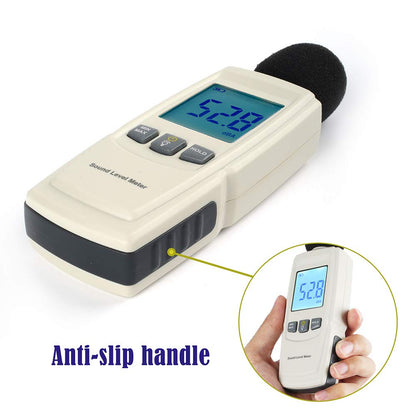 LotFancy Decibel Meter Sound Level Reader, DB SPL Meter Noise Detector, Range 30dba - 130dba with Max/Min Data Hold Function, Large Backlit LCD Display, Self-Calibrated Batteries Included