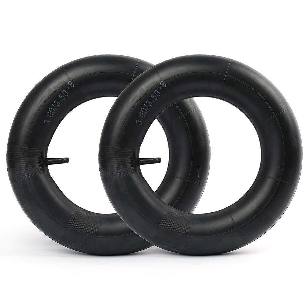 3.00/3.50-8 Inner Tube (Pack of 2) for Wheelbarrow, Hand Truck, Lawn Mower, Yard Trailer, Dolly, Trolley, Wagon, Snow Blower, 3.25-8 4.00-8 Tire Tube Replacement, with TR-13 Straight Valve Stem