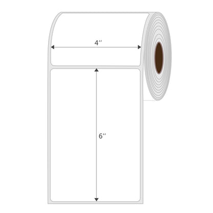 White Blank Postage Mailing Labels, Permanent Adhesive, 20 Rolls, 5000 Labels