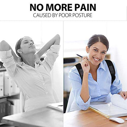 LotFancy Posture Corrector for Women Men and Kids, Adjustable and Comfortable