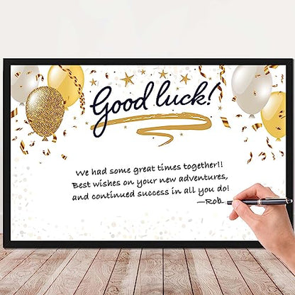 LotFancy Going Away Party Decorations, Jumbo Farewell Card for Coworkers, Happy Retirement Party Supplies, Goodbye Gift Card, Good Luck Office Greeting Card (No Envelope)