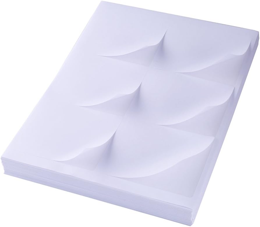 LotFancy 6-UP 75 Sheets Internet Shipping Labels 3-1/3" x 4" FBA Labels (6-UP,450 Labels)