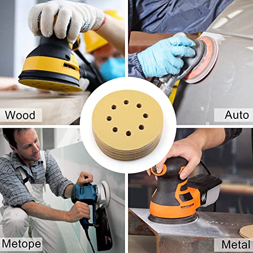 LotFancy Dustless Hook-and-Loop Sanding Disc Sander Paper