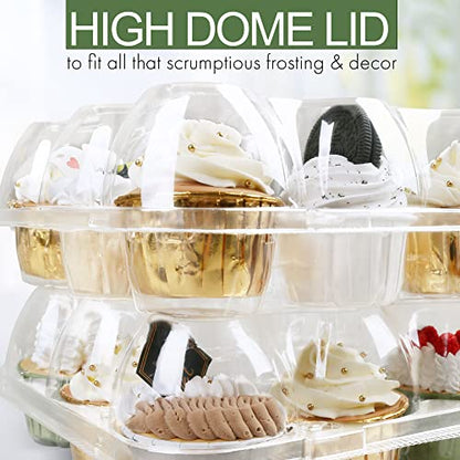 LotFancy Dozen Cupcake Containers