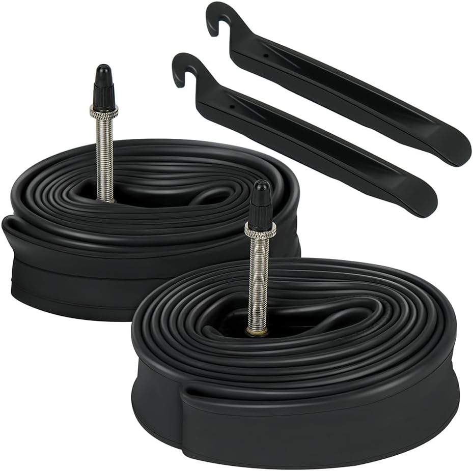 LotFancy 28" 700x35/37/38/40/42/43c Bike Tubes, Packof 2, 700c Road Bicycle Tire Tube