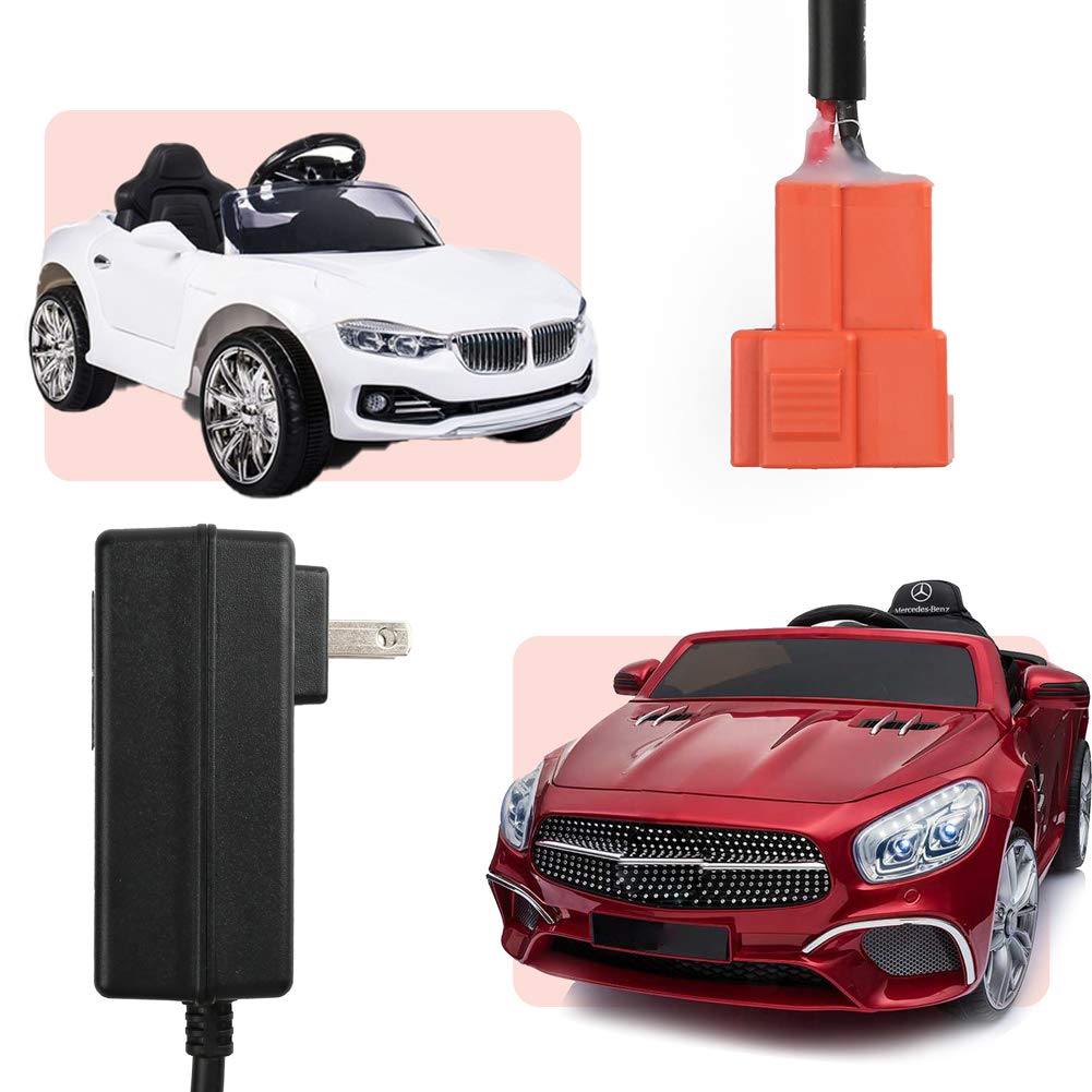 LotFancy Battery Charger for 6V Ride On Toys, Power Supply Adapter for Kid Trax Frozen Disney Princess Minnie Mouse, Rollplay BMW GMC 6 Volt Toddler Electric Wheels Cars Quad, UL Listed