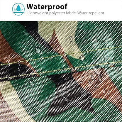 LotFancy Motorcycle Cover - All Weather Deluxe Waterproof Bike Tarp for Scooter Moped Cruiser etc.