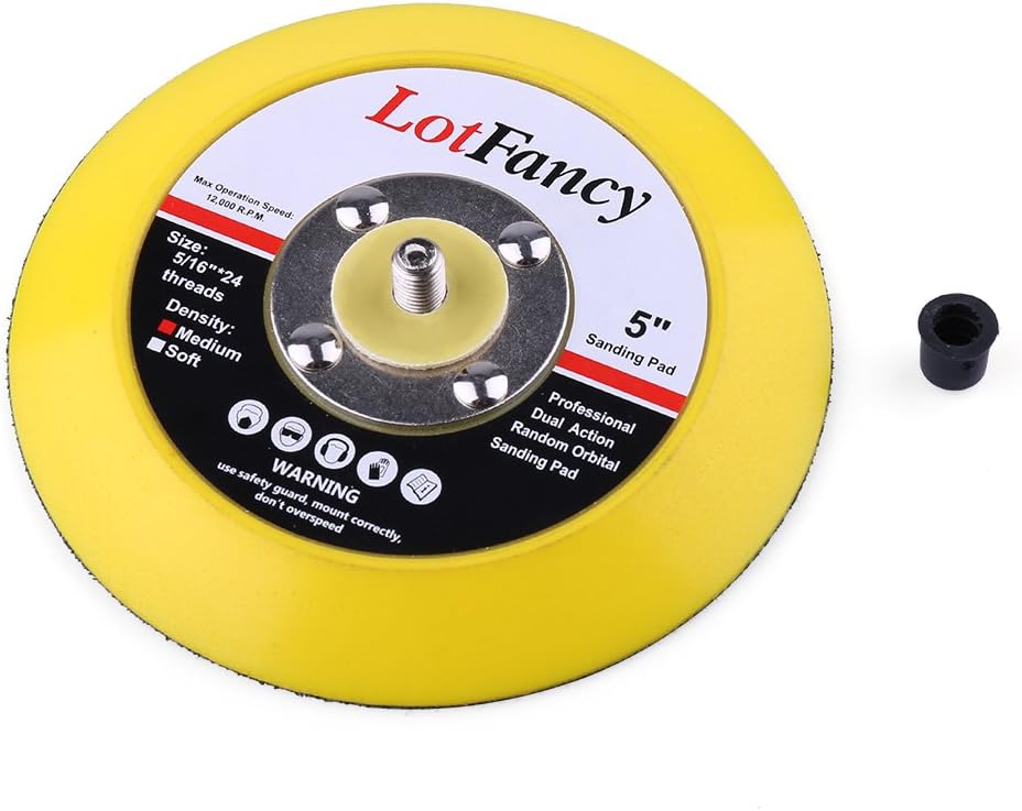 LotFancy Lambs Wool Hook and Loop Polishing Pad