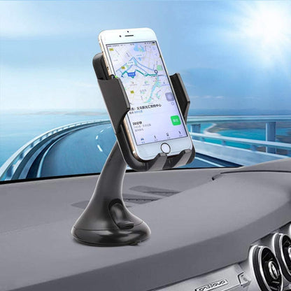 LotFancy Cell Phone Holder, Mobile Phone Car Mount, Windshield Dashboard Cradle for GPS iPhone Xs Max XR 8Plus 8 7 7Plus 6 6Plus 5S 5 5C Samsung Galaxy S8 S7 Edge 6S Smartphones